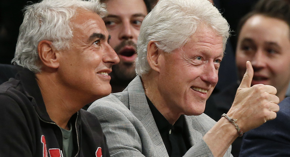 Bill Clinton en compagnie de Marc Lasry